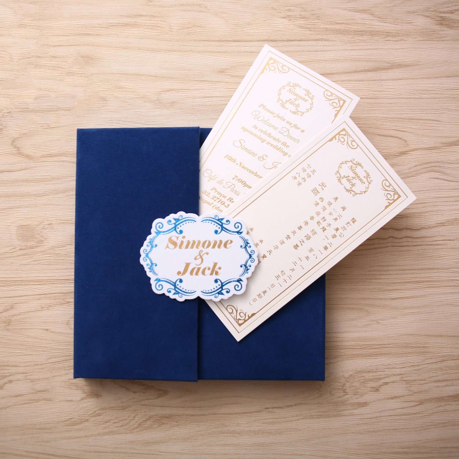 Hardcover Box Transparent Acrylic Invitation Card Slap-up Wedding Invitation Card